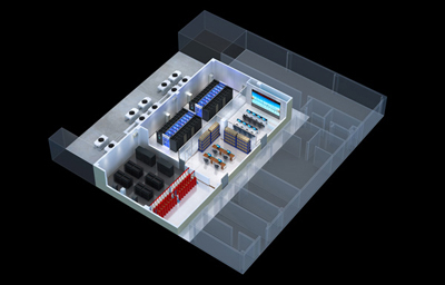 南宁指挥中心大厅|小间距拼接屏|机房效果图设计制作